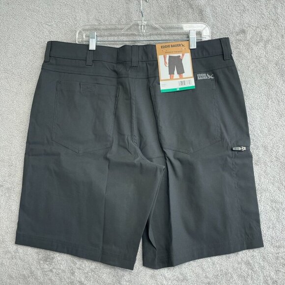 NEW Eddie Bauer Men's Size 38 Rainier 10" Tech Shorts Black Cargo Outdoor - Picture 3 of 7